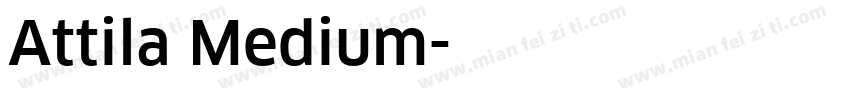Attila Medium字体转换